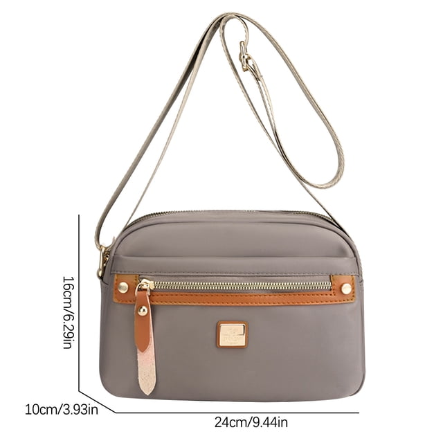 Bolsas Crossbody Grandes para Mujeres Bolsa Crossbody de Nylon, Bolsa Crossbody Ligera con Múltiples Bolsillos Y Tela de Nylon de Hombro Único, Adecuado para Mujeres Bolsas Crossbody de Nylon para Muj