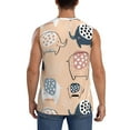 thumbnail image 4 of Bixox Men's Cute Ink Drawn Elephants Printed Shirt Sleeveless Fitness Tank Top-X-Large, 4 of 7