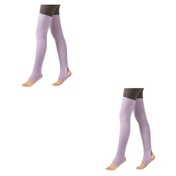 Sonducket 1 Pair Leg Warmers Socks Fashionable Warm Stocking Ballet Skin Stockings Dance Leg Thicken Friendly Winter Autumn for Púrpura claro 2piezas Sonducket CBP052008