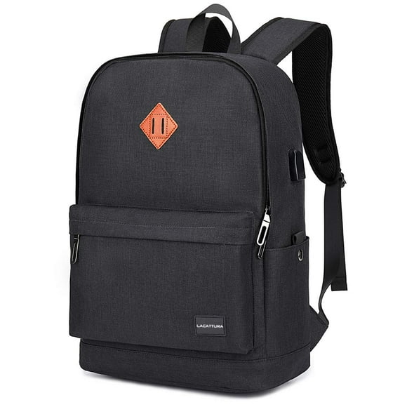 LACATTURA Lightweight Laptop Backpack For Men Women, Daily use Book Bag for Gym