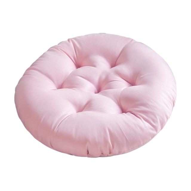 Cojín redondo para silla, decorativo, de 16 pulgadas, cómodo y moderno, para dormitorio, jardín, oficina, cocina y hogar. Rosa