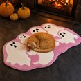 thumbnail image 4 of Halloween Ghost Bathroom Rug Cute Spooky Non Slip Bath Mat Machine Washable for Bathroom Home Decor Pink, 4 of 7