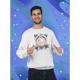 thumbnail image 2 of Raccoon Chewing Gum Sweatshirt Men -SPIdeals Designs, Male Small, 2 of 4
