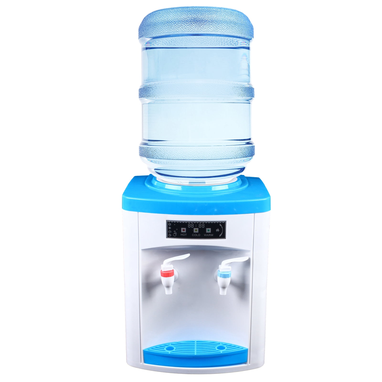 110V Top Loading Hot Cold Water Dispenser Countertop Electric 5 Gallon 8-15℃ Water Cooler Home Office