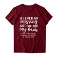 thumbnail image 3 of If I Ever Go Missing Just Follow My Kids T Shirts for Women Funny Mother's Day Tee Shirt Womens T Shirts, 3 of 4