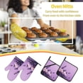 thumbnail image 5 of Sikiie Lavender Roses Arrangement Oven Mitts and Pot Holders, Silicone Oven Gloves, Heat Resistant Oven Mitts 4Pcs Set, 5 of 6