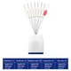 thumbnail image 3 of Greeniant Square 7 + 1 Gel de sílice Space Beans Conector de concentricidad de alta hermeticidad Fish Bobber Stopper Accesorios de pesca Pescar blanco y rojo S Greeniant DJ0991-02, 3 of 6