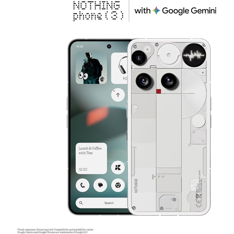 Nothing Phone 3 5G Android Phones Snapdragon 8s Gen 4 Processor