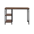 thumbnail image 5 of Riverbay Furniture Transitional Wood Desk with 2 Shelves in Brown Stained/Black, 5 of 11