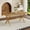 Natural, variant on DRNANLIT Modern Industrial Dining Table with Walnut Wood Grain and Black Metal Frame - 71 x 35.4 Inches, Seats 6-8, Multi-Functional Design with Hidden Storage