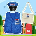 thumbnail image 2 of Courier Postman Set Season Outfit Vest Hat Backpack For, 2 of 5
