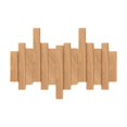 thumbnail image 4 of LPSSTORE Natural Wood Wall Mounted Coat Rack Coat Rack Wall Mount with 6 Flip down Hooks Behind The Door Storage No Drill Coat Hooks for Coats Bag Hat Umbrella, 4 of 4