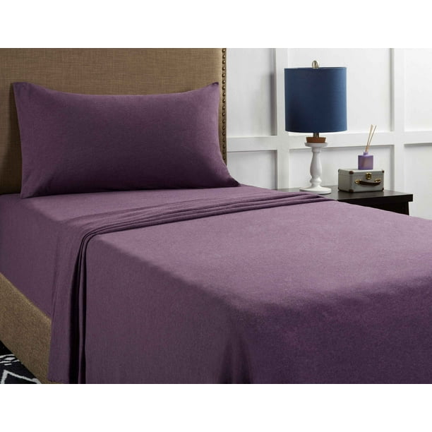 Mainstays Jersey Knit Bedding Sheet Set, 150 GSM Single ...