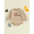 thumbnail image 4 of Bagilaanoe Baby Boys Oversized Romper Sweatshirt Infant Long Sleeve Bodysuits Letter Print Pullover 3M 6M 12M 18M Newborn Casual Tee Tops, 4 of 7