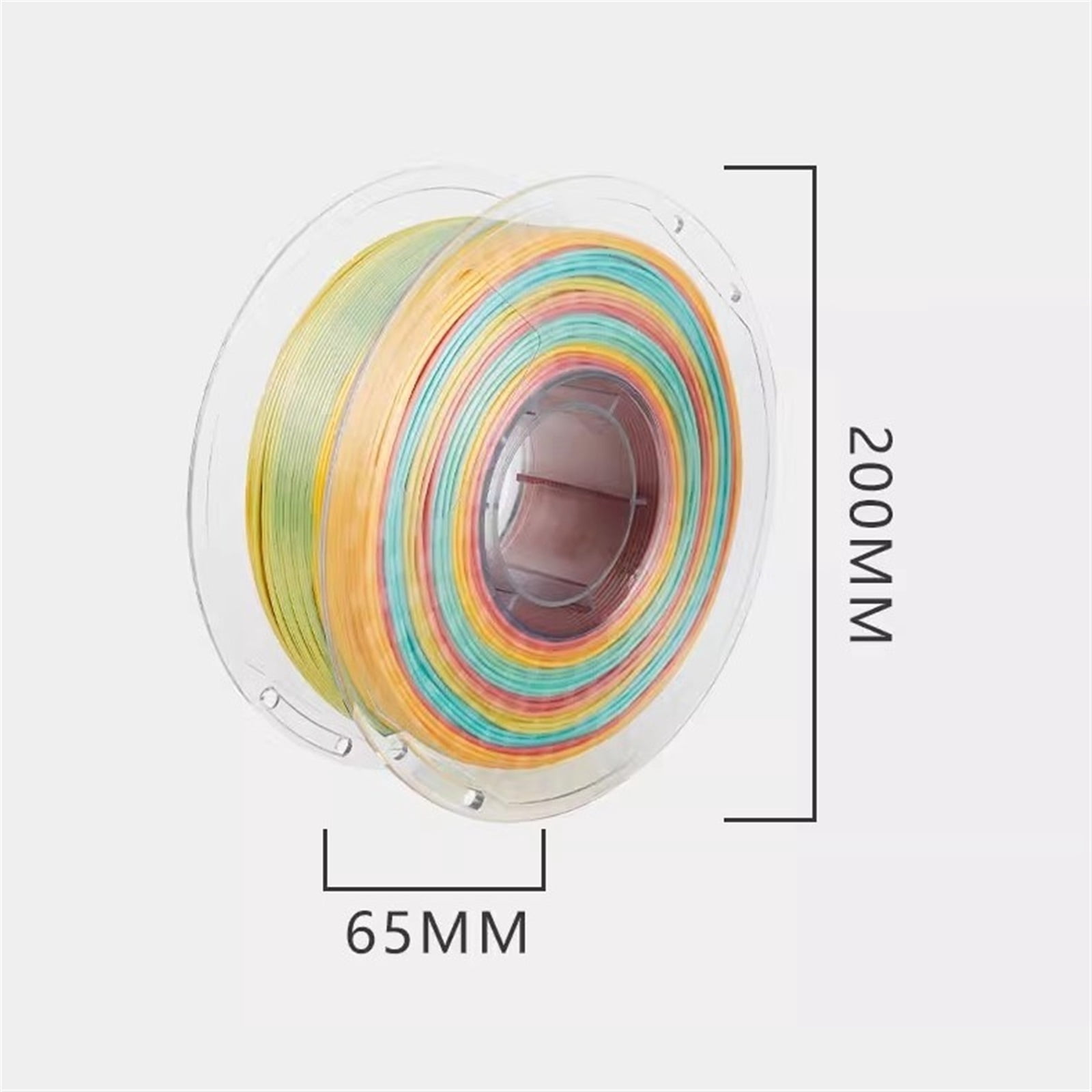 3D Printer PLA Filament Multicolor Gradient 3D Printing Material 1kg(2.2lbs)/Spool Fit Most FDM Printer