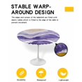 thumbnail image 2 of nqOlkjepod Purple Coastal Beach Round Tablecloth, Fitted Table Cover with Elastic for 55"-60" Round Tables, Modern Oil Painting Nautical Table Cloth Outdoor Dinning Party Waterproof Tablecloths, 2 of 6