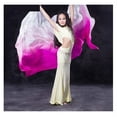 thumbnail image 2 of Silk Gradient Color Dance Veils Scarves Bellydance Throw Scarf Shawl 200*90cm, 2 of 7