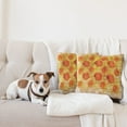 thumbnail image 4 of Ambesonne Orange Throw Pillow Cover 2 Pack, Grunge Rose Floral Art, 24", Orange Tan, 4 of 7
