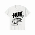 thumbnail image 1 of Camiseta con estampado gráfico de pesca HUK negra para hombre: camiseta informal de verano de manga corta con gráfico de pez saltando, tejido ligero y transpirable, adecuada para actividades al aire l, 1 of 6