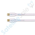 thumbnail image 4 of SatelliteSale Mini DisplayPort to Mini DisplayPort DP Cable Mâle à Mâle Fil Universel PVC Cordon Blanc 6 Pieds, 4 of 6