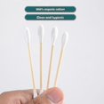 thumbnail image 5 of 2026 300 Cotton Swabs Sturdy Bamboo Sticks With Thick Cotton, Small Packages Suit For Travel And Storage, Biodegradable, Chlorine-free Hypoallergenic, 5 of 5