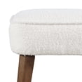 thumbnail image 6 of Wes Mid-Century Modern Boucle Upholstery Backless Counter Barstool (Set of 2), 6 of 7