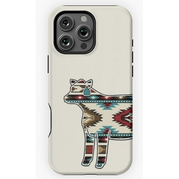 Western Heifer Cow Print Phone Case Compatible with iPhone 11 to 16 Pro Max
