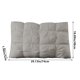 thumbnail image 2 of Núcleo de almohada de flores retorcidas de alta elasticidad | Almohada estéreo para dormir alternativa Down | Soporte ergonómico | Nylon Spandex transpirable | 29,13 x 18,89 pulgadas | Blanco o gris, 2 of 6