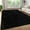 Black, variant on HOMERRY Plush Polyester Shag Area Rug 2'x 6' Fluffy Runner Rug Plush Decorative Runner Rug for Indoor Home Floor Carpet, Tie-dye Dark Gray