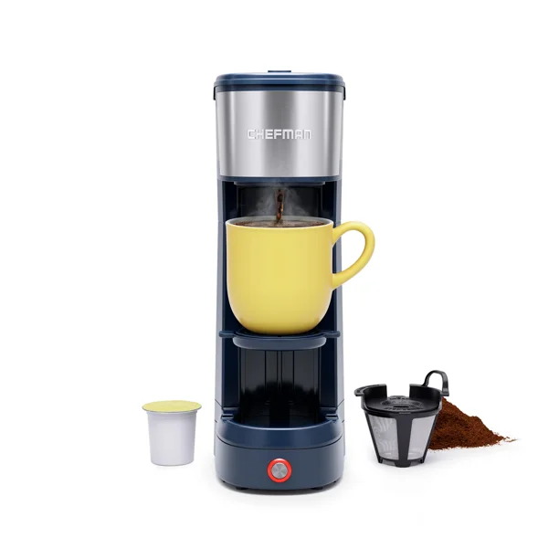 Chefman InstaCoffee Max, SingleServe Brewer with a Convenient Builtin