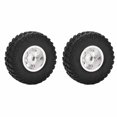 thumbnail image 2 of 2PCS Wheel Rims Tires Tyre Set for Axial SCX24 AXI00001 1/24 RC Crawler Car Upgrade PartsSilver, 2 of 6