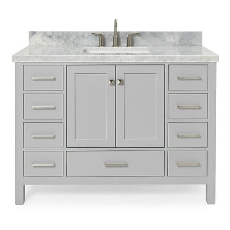 Ariel A049scwrvo Cambridge 48" Free Standing Single Basin Vanity Set - Grey