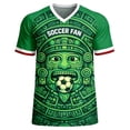 thumbnail image 2 of Betivan Men's Fashion Casual Soccer Mexico Style Soccer Printed Sport Breathable Short Sleeve Tops, 2 of 6