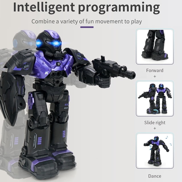 Robot De Juguete Rc Para Niños De 6 Años En Adelante Robots Programables Inteligentes Con Batería De 500 Mah Control Remoto Recargable Por Usb Robot Inteligente Sensor De Gestos Robot De Juguete Muyoka Hogar