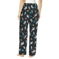 thumbnail image 3 of Naloa Space Print Women’s Ultra-Soft Comfy Pajama Lounge Pants with Pockets & Drawstring, 3 of 8