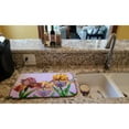 thumbnail image 2 of Purple and Yellow Iris Dish Drying Mat, 2 of 7
