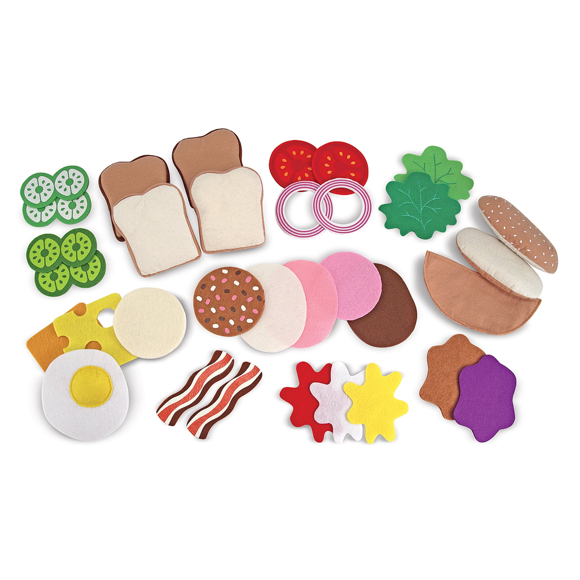 FELT FOOD GRILLED CHEESE  PLAY SET NEW 
