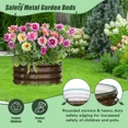 thumbnail image 2 of SLSY 3 Pcs 24x24x12in Round Galvanized Raised Garden Bed with Tomato Cages, Metal Planter Box for Planting Plants Vegetables Herbs Flowers, 2 of 9