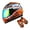 Shark Orange + MGYH, variant on 1Storm Youth Kids Motorcycle Full Face Helmet B15 Street Bike BMX MX Shark Orange + MG Youth Glove Bundle
