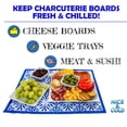 thumbnail image 2 of Reusable Freezable Ice Mat for Keeping Food Trays, Cheese Boards, Deli Meat, Veggie Plates, & Sushi Fresh and Cold – Charcuterie Chilling Mat – Perfect for Picnics & Parties!, 2 of 8