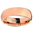 thumbnail image 4 of Tungsten Wedding Band Ring 7mm for Men Women Comfort Fit 18K Rose Gold Plated Plated Domed Polished Lifetime Guarantee, 4 of 5