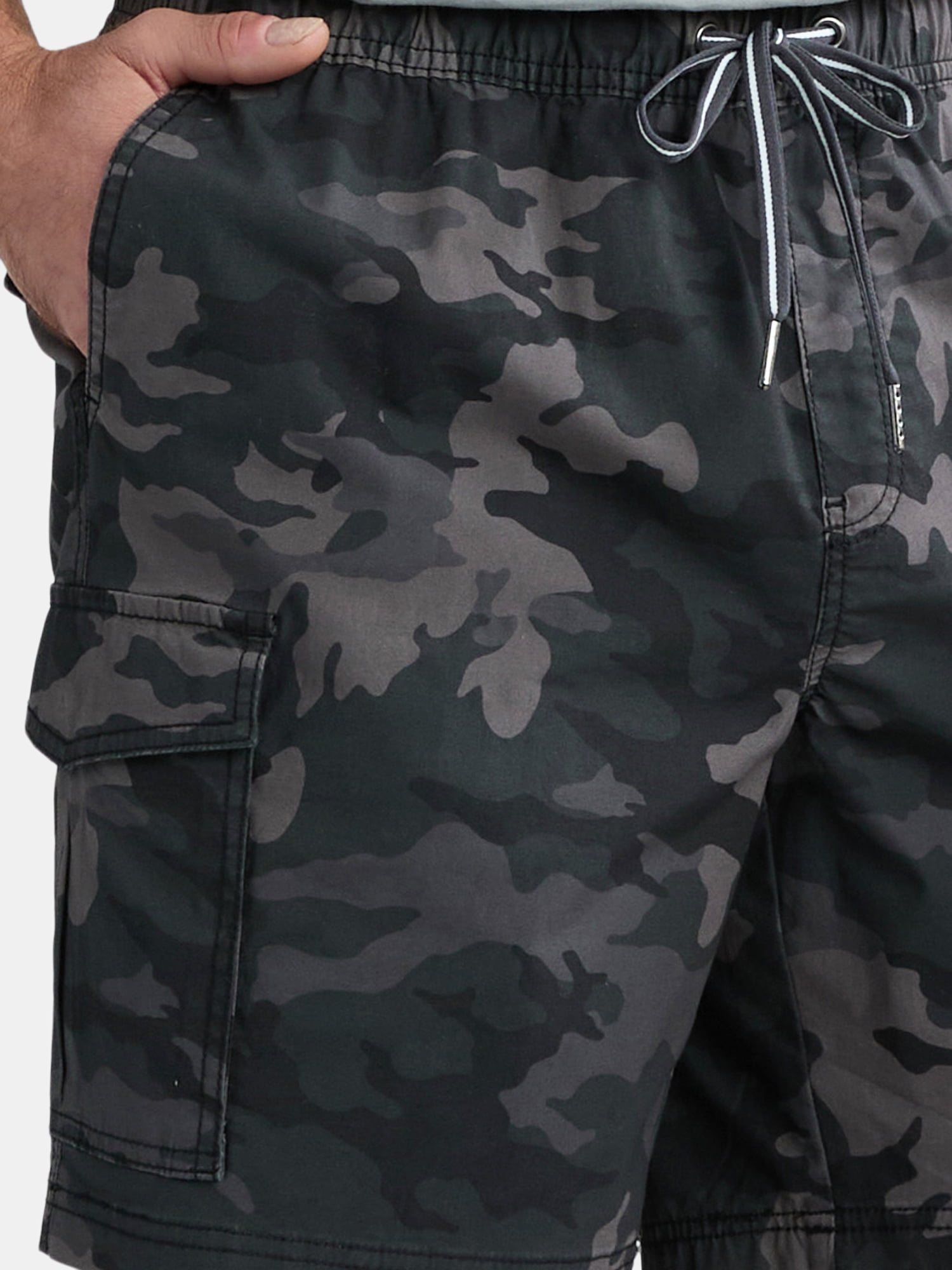George Men's & Big Men's Pull-On Cargo Shorts, 8" Inseam, Sizes S-2XL