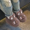 thumbnail image 4 of SYMSHOES Unisex Kids Warm Plush Fuzzy Cartoon Rabbit Slippers - Anti-slip Closed Toe Polyester House Slippers for 3-12Y Kidss Pre-teens, Pink/White/Gray/Brown/Coffee,Size 38, 4 of 8