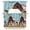 Blue, variant on Swag Valances for Windows, Farmhouse Animals Kitchen Valance Rod Pocket Window Treatment, Pig Cow Retro Farm Blue Wood Grain Bathroom Swag Curtain Panel for Living Room, 56 x 36 inch