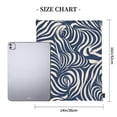 thumbnail image 2 of Leisure Draw String Mouth Backpack 16 X 14 Woven Band Durable Not Easy To Fall Off In Travel Portable Draw String Design Zebra Print Style Steelblue_3, 2 of 8