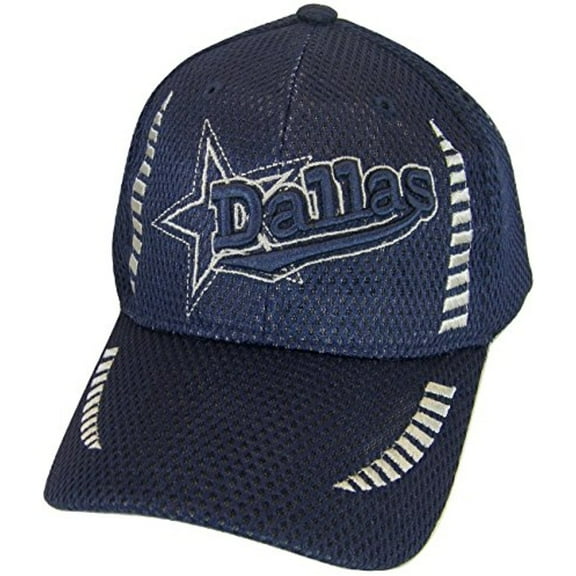 Dallas Texas Men's Summer Mesh Adjustable Baseball Cap (Navy)