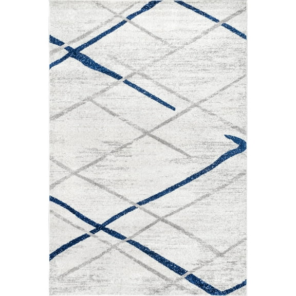 nuLOOM Thigpen Contemporary Area Rug, 4' x 6', Blue Gray