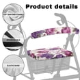 thumbnail image 5 of HELLHERO Black Mushroom and Fern Botanical Rollator Walker Seat Covers Reusable Back Cover Easy to Clean Easy to Use for Travel, 5 of 7
