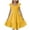 Yellow, variant on Wdgfv Girls 2026 Summer Dresses Smocked Flutter Sleeve a Line Swing Mini Casual Party Dresses Yellow 5-6 Years