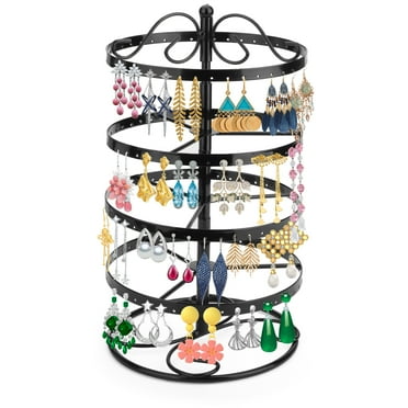TSV 176 Holes Earring Stand Organizer, 4 Tier Rotatable Ear Stud Display Holder for Women